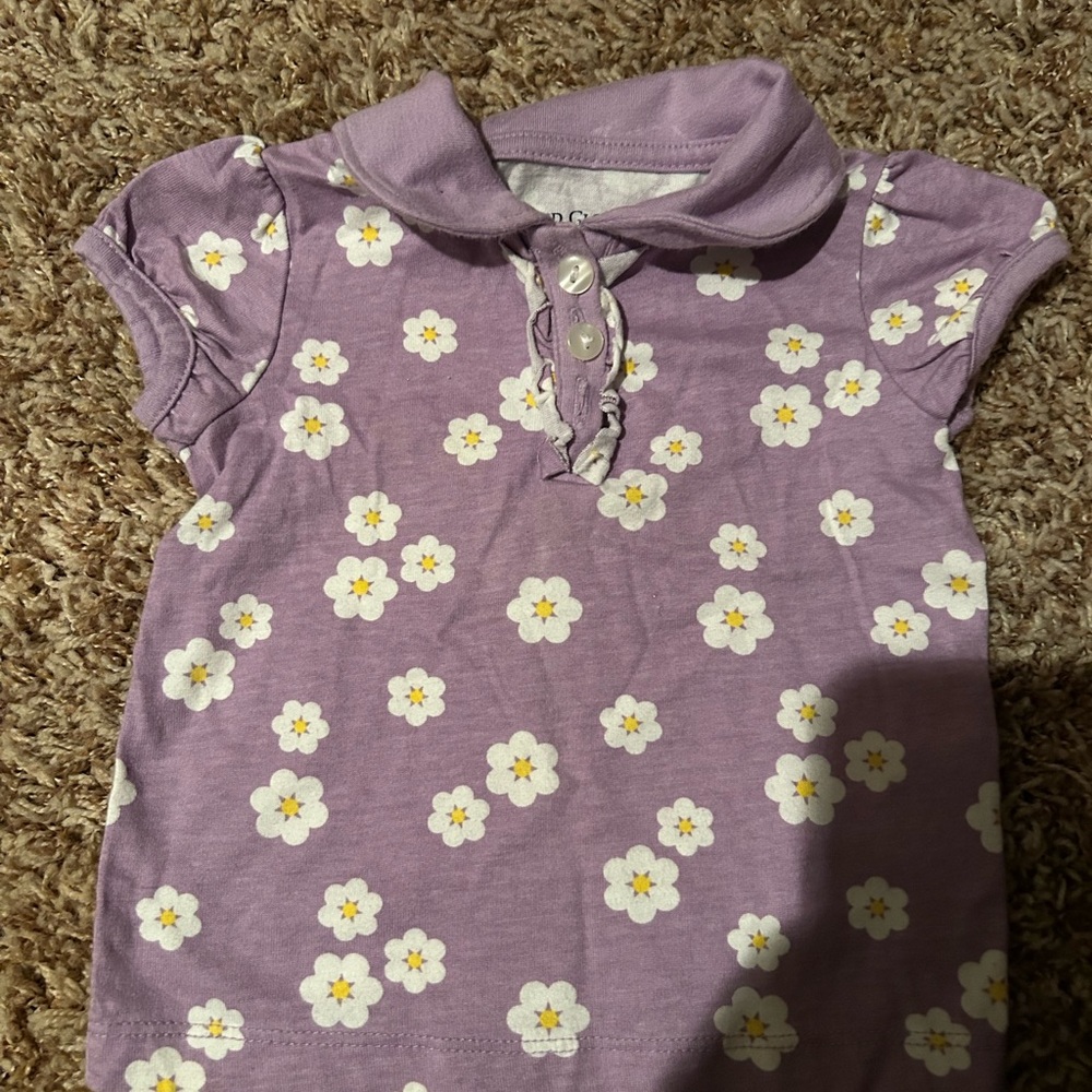 Floral Purple Kids Shirt